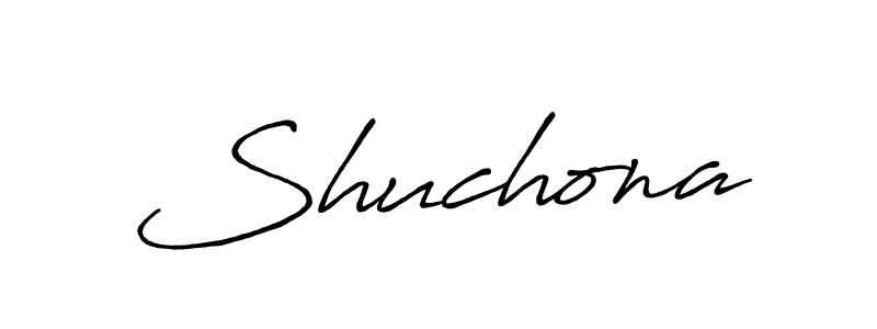 You should practise on your own different ways (Antro_Vectra_Bolder) to write your name (Shuchona) in signature. don't let someone else do it for you. Shuchona signature style 7 images and pictures png
