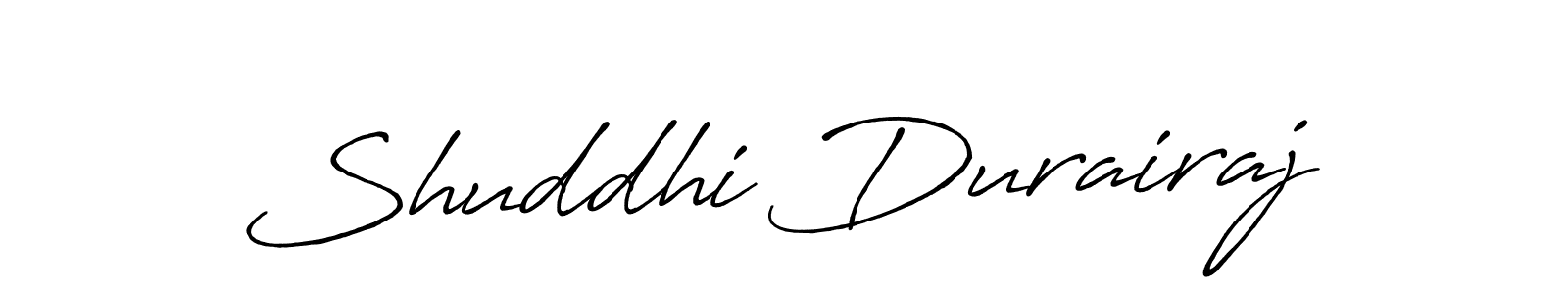 You should practise on your own different ways (Antro_Vectra_Bolder) to write your name (Shuddhi Durairaj) in signature. don't let someone else do it for you. Shuddhi Durairaj signature style 7 images and pictures png