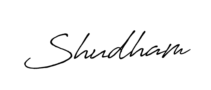 Also You can easily find your signature by using the search form. We will create Shudham name handwritten signature images for you free of cost using Antro_Vectra_Bolder sign style. Shudham signature style 7 images and pictures png