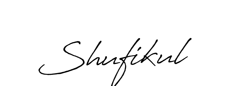 Create a beautiful signature design for name Shufikul. With this signature (Antro_Vectra_Bolder) fonts, you can make a handwritten signature for free. Shufikul signature style 7 images and pictures png