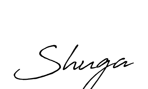 Make a beautiful signature design for name Shuga. With this signature (Antro_Vectra_Bolder) style, you can create a handwritten signature for free. Shuga signature style 7 images and pictures png