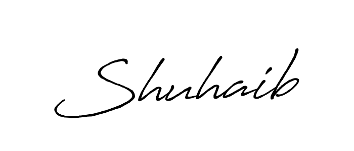 Use a signature maker to create a handwritten signature online. With this signature software, you can design (Antro_Vectra_Bolder) your own signature for name Shuhaib. Shuhaib signature style 7 images and pictures png