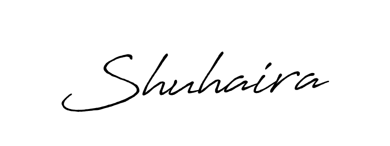 How to make Shuhaira name signature. Use Antro_Vectra_Bolder style for creating short signs online. This is the latest handwritten sign. Shuhaira signature style 7 images and pictures png