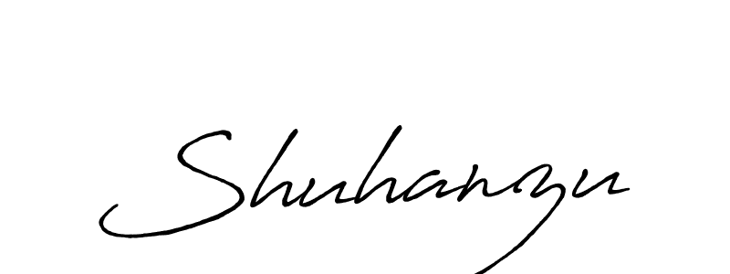 Design your own signature with our free online signature maker. With this signature software, you can create a handwritten (Antro_Vectra_Bolder) signature for name Shuhanzu. Shuhanzu signature style 7 images and pictures png