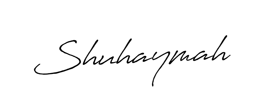 Also You can easily find your signature by using the search form. We will create Shuhaymah name handwritten signature images for you free of cost using Antro_Vectra_Bolder sign style. Shuhaymah signature style 7 images and pictures png
