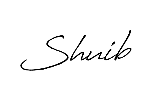 It looks lik you need a new signature style for name Shuib. Design unique handwritten (Antro_Vectra_Bolder) signature with our free signature maker in just a few clicks. Shuib signature style 7 images and pictures png