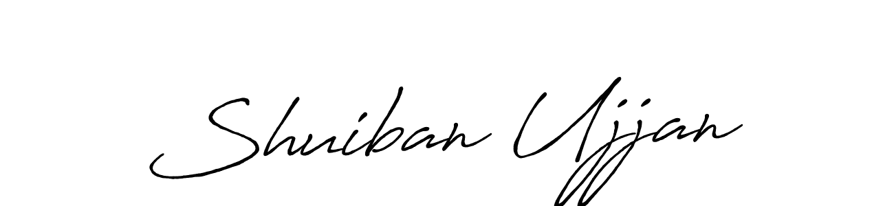 It looks lik you need a new signature style for name Shuiban Ujjan. Design unique handwritten (Antro_Vectra_Bolder) signature with our free signature maker in just a few clicks. Shuiban Ujjan signature style 7 images and pictures png