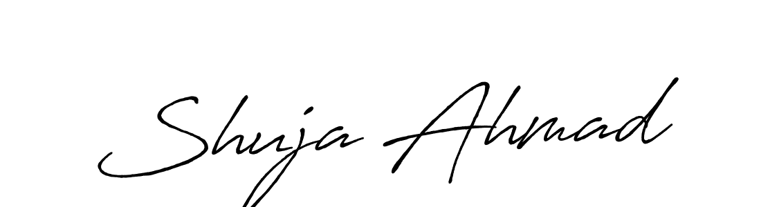 Similarly Antro_Vectra_Bolder is the best handwritten signature design. Signature creator online .You can use it as an online autograph creator for name Shuja Ahmad. Shuja Ahmad signature style 7 images and pictures png