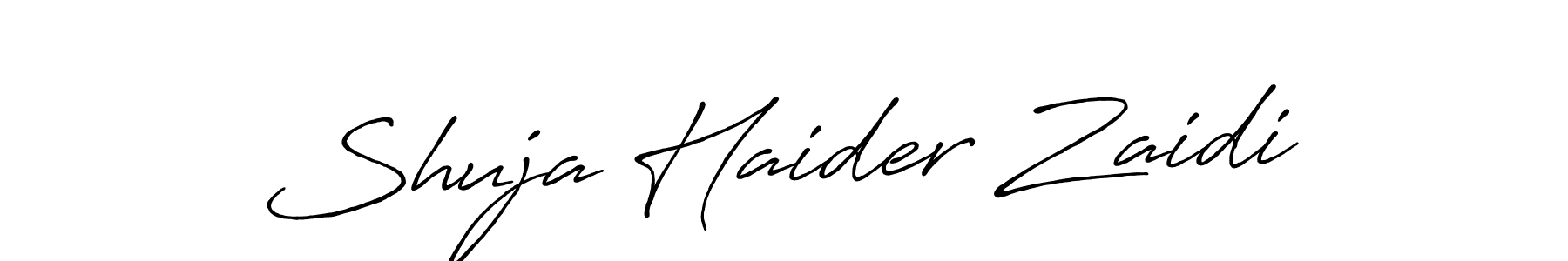 You should practise on your own different ways (Antro_Vectra_Bolder) to write your name (Shuja Haider Zaidi) in signature. don't let someone else do it for you. Shuja Haider Zaidi signature style 7 images and pictures png