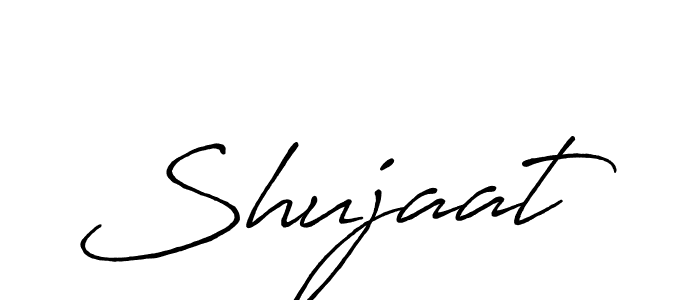 Use a signature maker to create a handwritten signature online. With this signature software, you can design (Antro_Vectra_Bolder) your own signature for name Shujaat. Shujaat signature style 7 images and pictures png