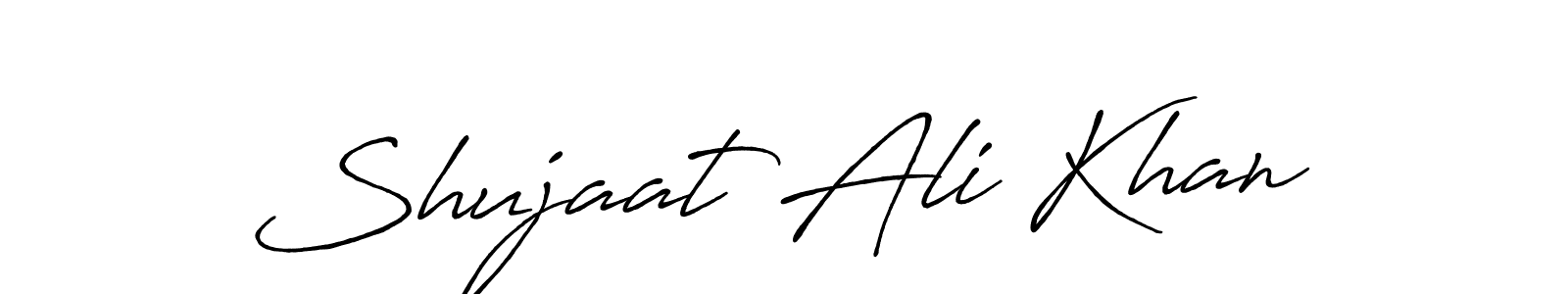 Shujaat Ali Khan stylish signature style. Best Handwritten Sign (Antro_Vectra_Bolder) for my name. Handwritten Signature Collection Ideas for my name Shujaat Ali Khan. Shujaat Ali Khan signature style 7 images and pictures png