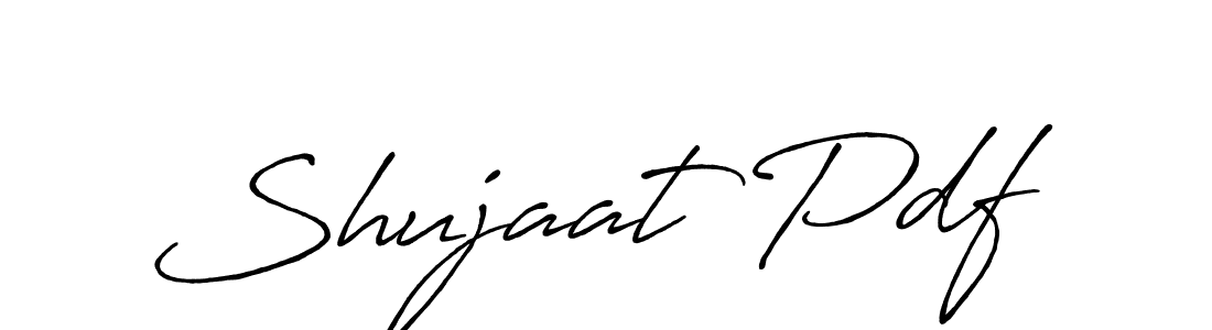 Create a beautiful signature design for name Shujaat Pdf. With this signature (Antro_Vectra_Bolder) fonts, you can make a handwritten signature for free. Shujaat Pdf signature style 7 images and pictures png