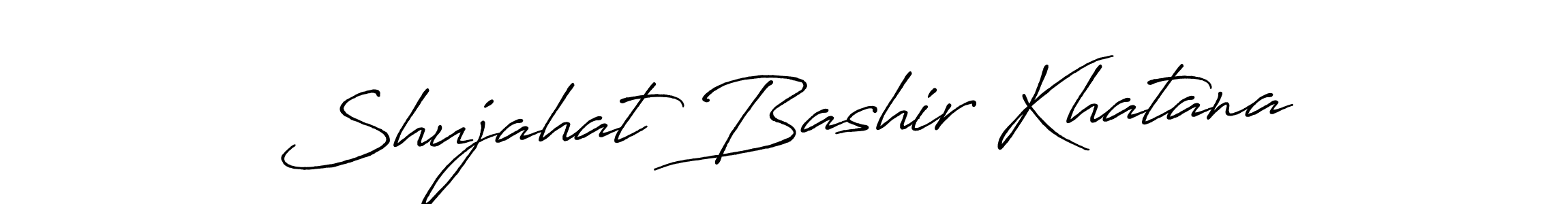 Design your own signature with our free online signature maker. With this signature software, you can create a handwritten (Antro_Vectra_Bolder) signature for name Shujahat Bashir Khatana. Shujahat Bashir Khatana signature style 7 images and pictures png