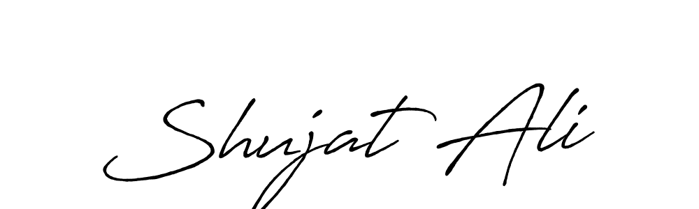 Shujat Ali stylish signature style. Best Handwritten Sign (Antro_Vectra_Bolder) for my name. Handwritten Signature Collection Ideas for my name Shujat Ali. Shujat Ali signature style 7 images and pictures png