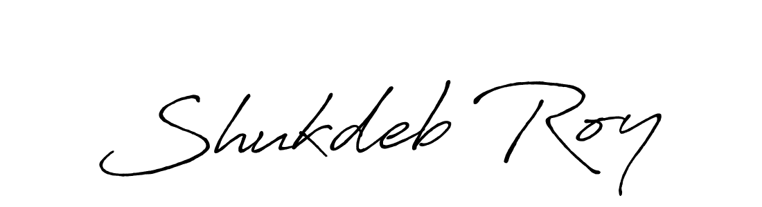 Create a beautiful signature design for name Shukdeb Roy. With this signature (Antro_Vectra_Bolder) fonts, you can make a handwritten signature for free. Shukdeb Roy signature style 7 images and pictures png