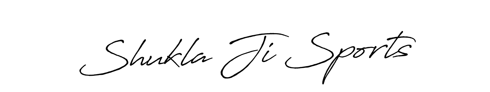Also You can easily find your signature by using the search form. We will create Shukla Ji Sports name handwritten signature images for you free of cost using Antro_Vectra_Bolder sign style. Shukla Ji Sports signature style 7 images and pictures png