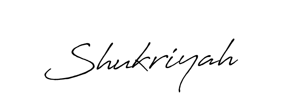 It looks lik you need a new signature style for name Shukriyah. Design unique handwritten (Antro_Vectra_Bolder) signature with our free signature maker in just a few clicks. Shukriyah signature style 7 images and pictures png