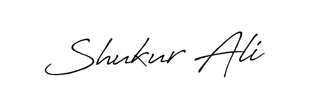 Make a beautiful signature design for name Shukur Ali. With this signature (Antro_Vectra_Bolder) style, you can create a handwritten signature for free. Shukur Ali signature style 7 images and pictures png