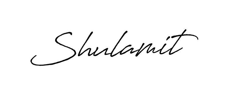 Create a beautiful signature design for name Shulamit. With this signature (Antro_Vectra_Bolder) fonts, you can make a handwritten signature for free. Shulamit signature style 7 images and pictures png