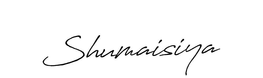 Use a signature maker to create a handwritten signature online. With this signature software, you can design (Antro_Vectra_Bolder) your own signature for name Shumaisiya. Shumaisiya signature style 7 images and pictures png