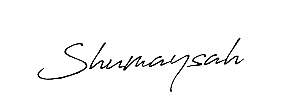 Design your own signature with our free online signature maker. With this signature software, you can create a handwritten (Antro_Vectra_Bolder) signature for name Shumaysah. Shumaysah signature style 7 images and pictures png