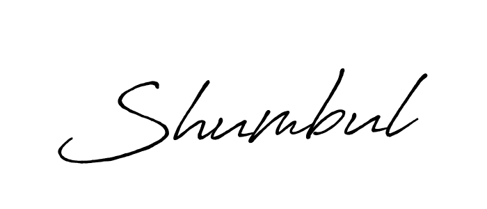 It looks lik you need a new signature style for name Shumbul. Design unique handwritten (Antro_Vectra_Bolder) signature with our free signature maker in just a few clicks. Shumbul signature style 7 images and pictures png