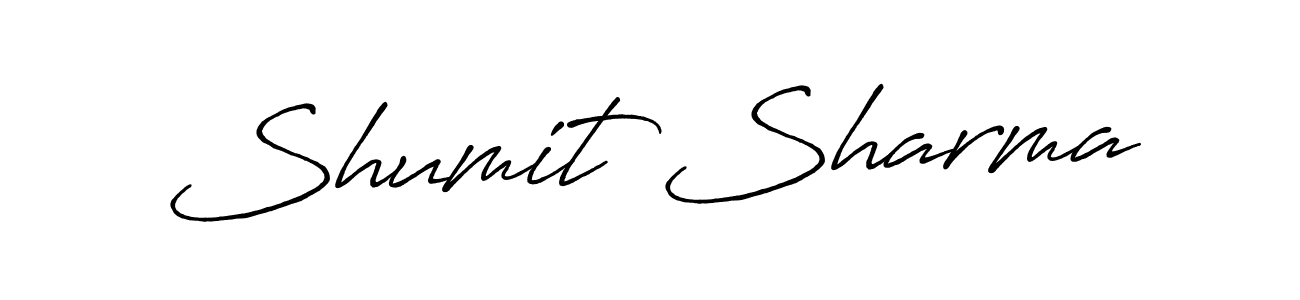 Also we have Shumit Sharma name is the best signature style. Create professional handwritten signature collection using Antro_Vectra_Bolder autograph style. Shumit Sharma signature style 7 images and pictures png