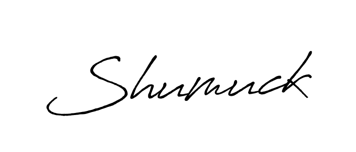How to make Shumuck signature? Antro_Vectra_Bolder is a professional autograph style. Create handwritten signature for Shumuck name. Shumuck signature style 7 images and pictures png