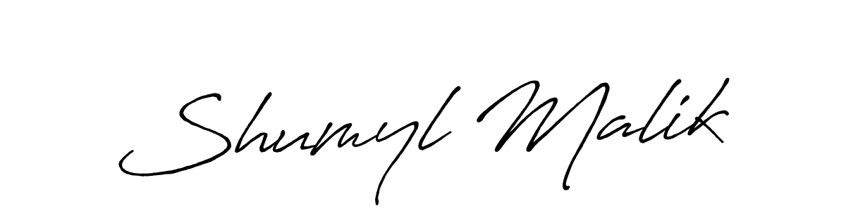 Make a beautiful signature design for name Shumyl Malik. Use this online signature maker to create a handwritten signature for free. Shumyl Malik signature style 7 images and pictures png