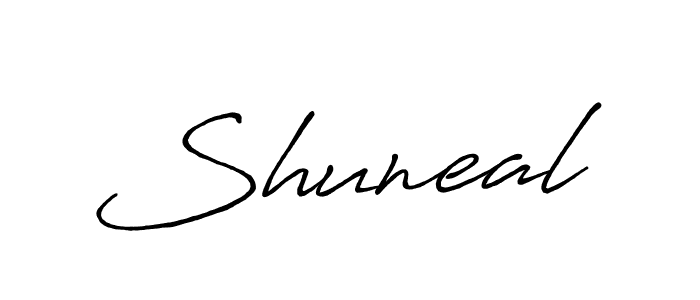 The best way (Antro_Vectra_Bolder) to make a short signature is to pick only two or three words in your name. The name Shuneal include a total of six letters. For converting this name. Shuneal signature style 7 images and pictures png