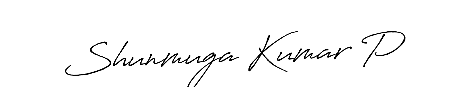 Similarly Antro_Vectra_Bolder is the best handwritten signature design. Signature creator online .You can use it as an online autograph creator for name Shunmuga Kumar P. Shunmuga Kumar P signature style 7 images and pictures png