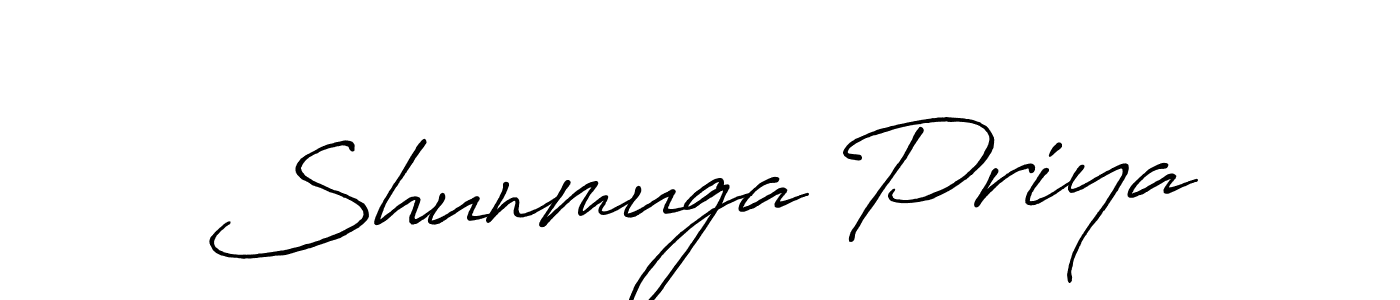 Use a signature maker to create a handwritten signature online. With this signature software, you can design (Antro_Vectra_Bolder) your own signature for name Shunmuga Priya. Shunmuga Priya signature style 7 images and pictures png