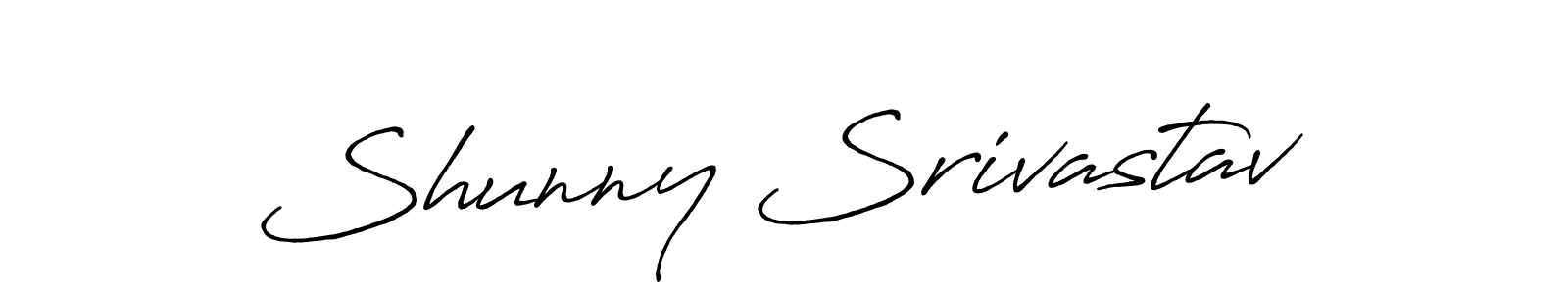 Design your own signature with our free online signature maker. With this signature software, you can create a handwritten (Antro_Vectra_Bolder) signature for name Shunny Srivastav. Shunny Srivastav signature style 7 images and pictures png