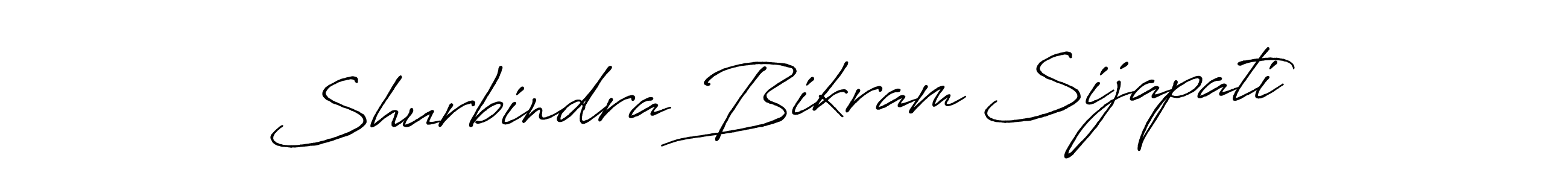 Make a beautiful signature design for name Shurbindra Bikram Sijapati. With this signature (Antro_Vectra_Bolder) style, you can create a handwritten signature for free. Shurbindra Bikram Sijapati signature style 7 images and pictures png
