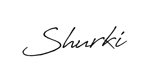 Design your own signature with our free online signature maker. With this signature software, you can create a handwritten (Antro_Vectra_Bolder) signature for name Shurki. Shurki signature style 7 images and pictures png