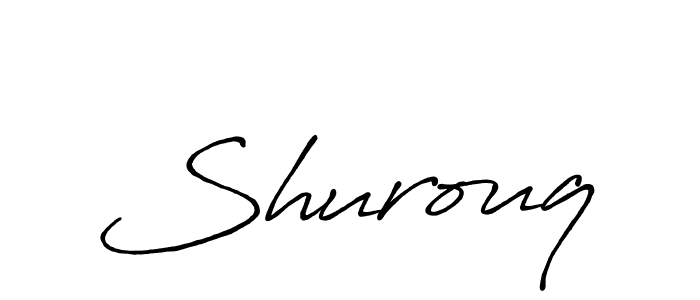 if you are searching for the best signature style for your name Shurouq. so please give up your signature search. here we have designed multiple signature styles  using Antro_Vectra_Bolder. Shurouq signature style 7 images and pictures png