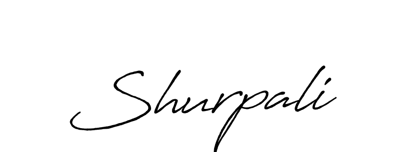 Make a beautiful signature design for name Shurpali. With this signature (Antro_Vectra_Bolder) style, you can create a handwritten signature for free. Shurpali signature style 7 images and pictures png