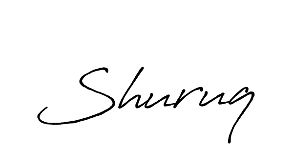 You should practise on your own different ways (Antro_Vectra_Bolder) to write your name (Shuruq) in signature. don't let someone else do it for you. Shuruq signature style 7 images and pictures png