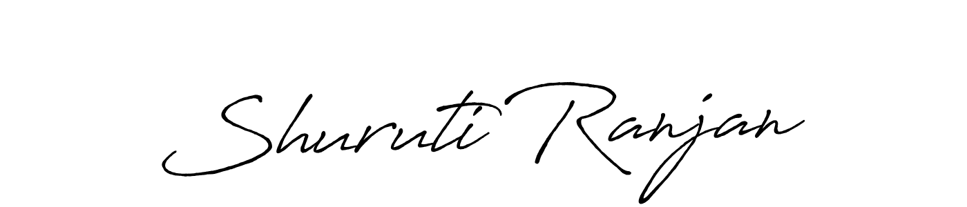 Shuruti Ranjan stylish signature style. Best Handwritten Sign (Antro_Vectra_Bolder) for my name. Handwritten Signature Collection Ideas for my name Shuruti Ranjan. Shuruti Ranjan signature style 7 images and pictures png