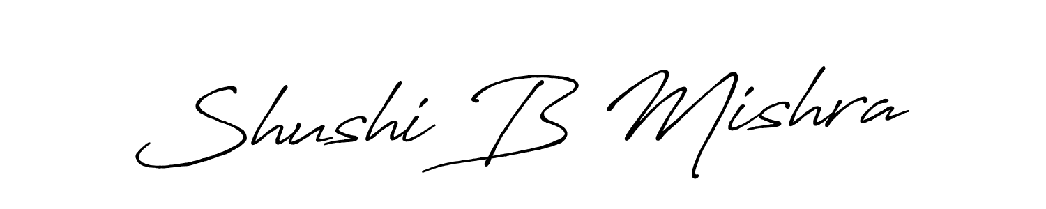 if you are searching for the best signature style for your name Shushi B Mishra. so please give up your signature search. here we have designed multiple signature styles  using Antro_Vectra_Bolder. Shushi B Mishra signature style 7 images and pictures png