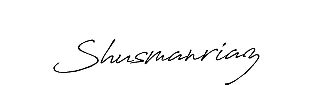 How to make Shusmanriaz name signature. Use Antro_Vectra_Bolder style for creating short signs online. This is the latest handwritten sign. Shusmanriaz signature style 7 images and pictures png