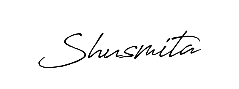 Make a beautiful signature design for name Shusmita. With this signature (Antro_Vectra_Bolder) style, you can create a handwritten signature for free. Shusmita signature style 7 images and pictures png