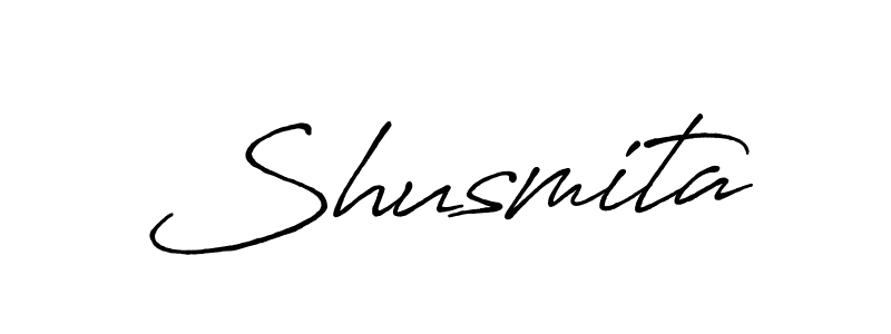 Design your own signature with our free online signature maker. With this signature software, you can create a handwritten (Antro_Vectra_Bolder) signature for name Shusmita. Shusmita signature style 7 images and pictures png