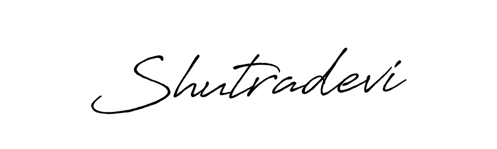 Create a beautiful signature design for name Shutradevi. With this signature (Antro_Vectra_Bolder) fonts, you can make a handwritten signature for free. Shutradevi signature style 7 images and pictures png