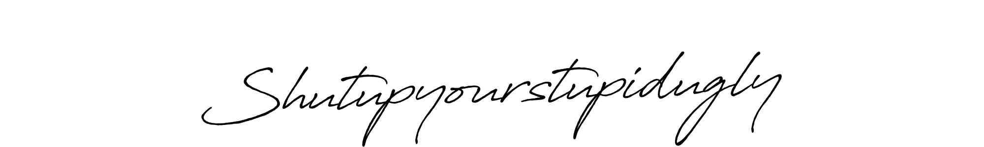 How to Draw Shutupyourstupidugly signature style? Antro_Vectra_Bolder is a latest design signature styles for name Shutupyourstupidugly. Shutupyourstupidugly signature style 7 images and pictures png