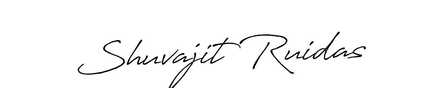 How to make Shuvajit Ruidas name signature. Use Antro_Vectra_Bolder style for creating short signs online. This is the latest handwritten sign. Shuvajit Ruidas signature style 7 images and pictures png