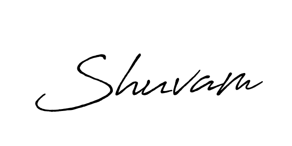 Shuvam stylish signature style. Best Handwritten Sign (Antro_Vectra_Bolder) for my name. Handwritten Signature Collection Ideas for my name Shuvam. Shuvam signature style 7 images and pictures png