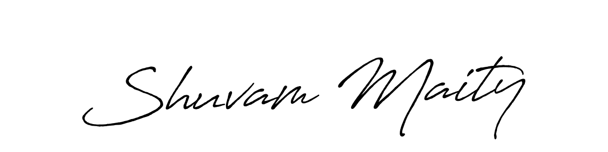 Use a signature maker to create a handwritten signature online. With this signature software, you can design (Antro_Vectra_Bolder) your own signature for name Shuvam Maity. Shuvam Maity signature style 7 images and pictures png
