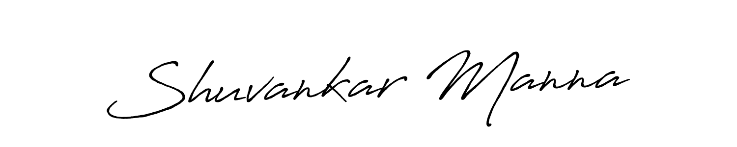 Design your own signature with our free online signature maker. With this signature software, you can create a handwritten (Antro_Vectra_Bolder) signature for name Shuvankar Manna. Shuvankar Manna signature style 7 images and pictures png