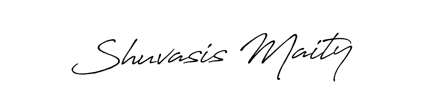 You should practise on your own different ways (Antro_Vectra_Bolder) to write your name (Shuvasis Maity) in signature. don't let someone else do it for you. Shuvasis Maity signature style 7 images and pictures png